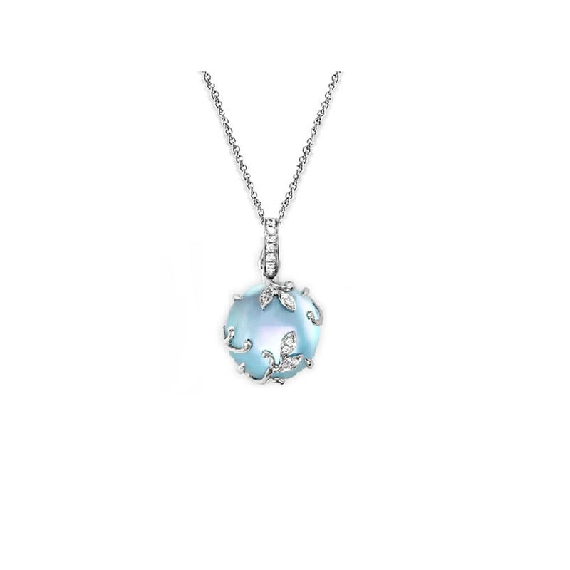 Sterling Silver India Blue Topaz High Furnished Necklaces at Rs 3150/piece  | पुखराज का हार in Jaipur | ID: 4243059573